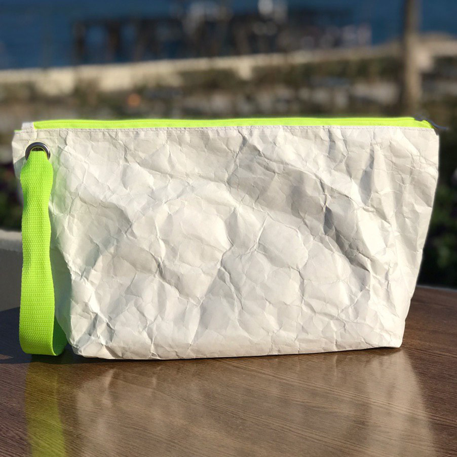 Косметичка Avocado Mini Kraft White Green картинка крафт-сумки