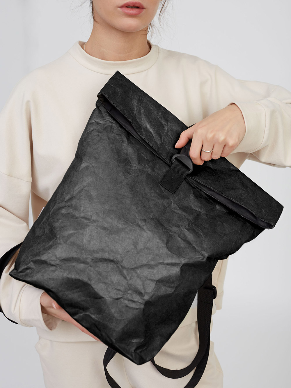 Рюкзак Rolly Kraft Black картинка крафт-сумки